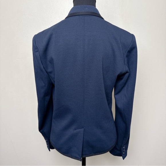 Gap Womens 8 The Academy Blazer Blue Dark Academia Button Blazer Jacket - Picture 2 of 16